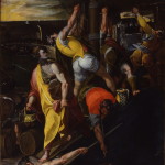 Giorgio Picchi Lo sbarco di San Marinonel porto di Rimini 1595 olio su tela Rimini Chiesa dei Santi Bartolomeo e Marino (3) copia